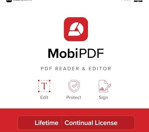 MobiPDF Lifetime – Professional PDF Editor for Windows | Edit, Sign & Convert PDFs | Best Adobe Acrobat Pro Alternative | Lifetime License
