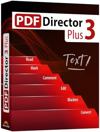 PDF Director 3 PLUS – Edit, Convert, Redact, Protect PDFs, Fill Forms for Win 11, 10, 8.1, 7