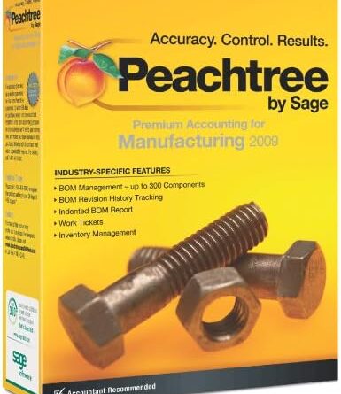Peachtree Premium Accounting for Manufacturing 2009