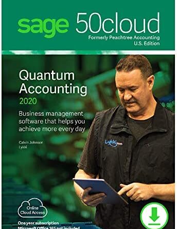 Sage 50cloud Quantum Accounting 2020 U.S. 5-User One Year Subscription [PC Download]
