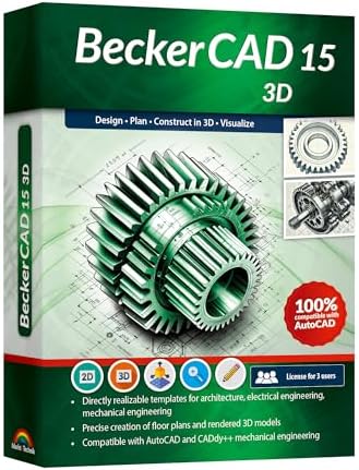 BeckerCAD 15 – 3D software for home design, architecture, engineering and more, compatible with AutoCAD, Lifetime License for Win 11, 10, 8.1, 7 BeckerCAD 15 – 3D software for home design, architecture, engineering and more, compatible with AutoCAD, Lifetime License for Win 11, 10, 8.1, 7
