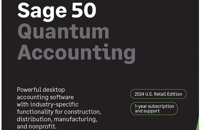 Sage 50 Quantum Accounting 2024 U.S. 3-User 1-Year Subscription Small Business Accounting Software [PC Download]