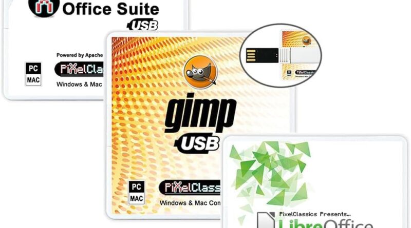 Office 2026 + LibreOffice + GIMP Photo Editing Software USB Pack | Compatible with Microsoft Office Word, Excel, PowerPoint + Photoshop Files | One Time Purchase + Lifetime License | Windows & Mac
